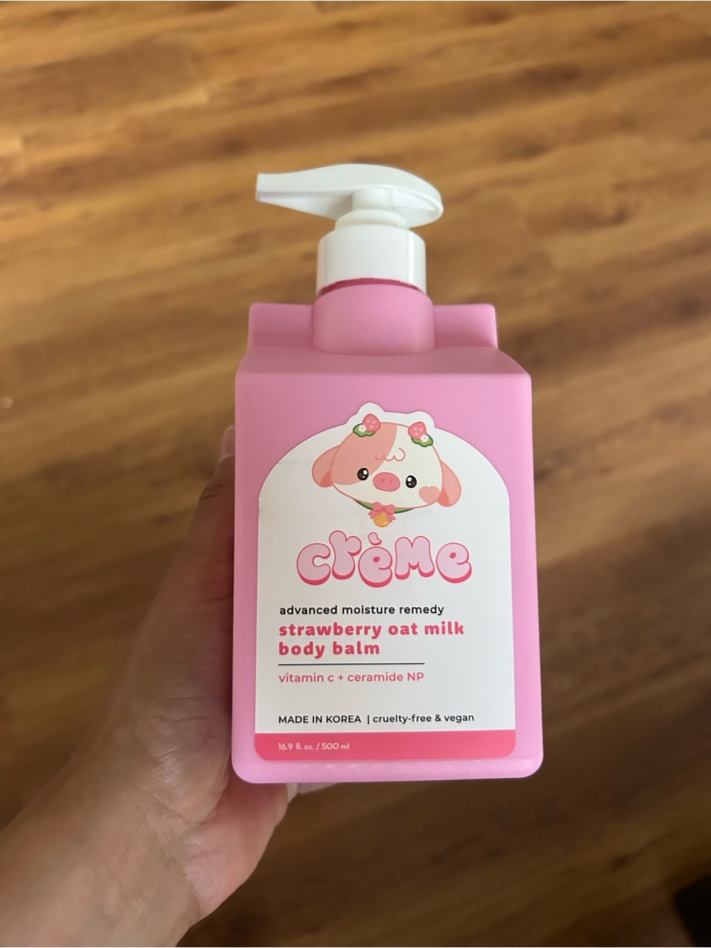 Crème Strawberry Oat Milk Body Balm - Pink Moisturizing Body Lotion